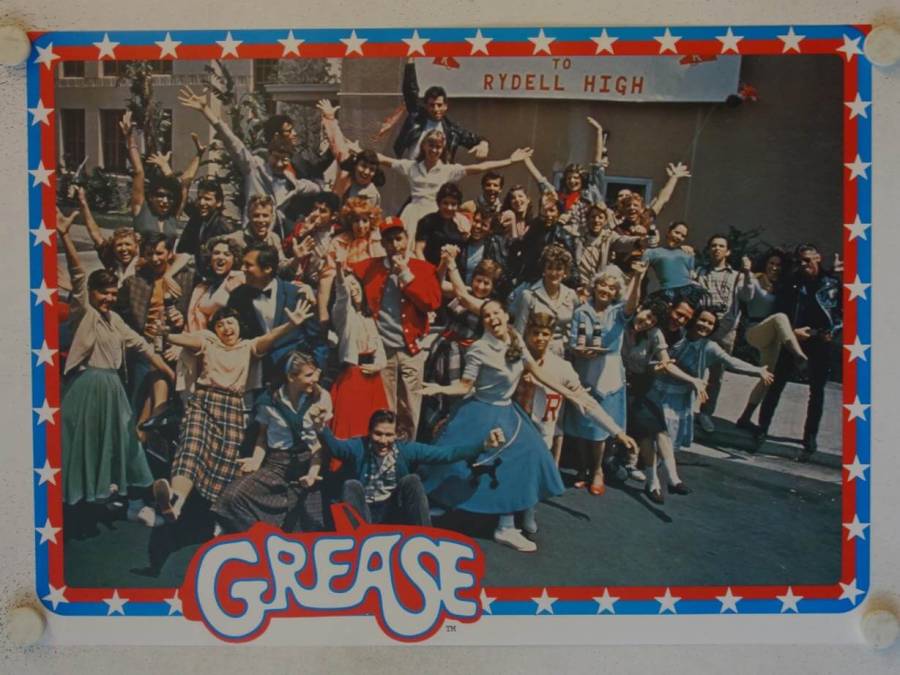 Grease original release german movie poster set